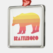 Brattleboro Vermont Rainbow-Beer Metalen Ornament (Links)