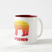 Brattleboro Vermont Rainbow-Beer Tweekleurige Koffiemok (Voorkant rechts)