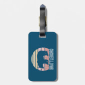 Brattleboro Vermont Retro Beer Bagagelabel (Achterkant verticaal)