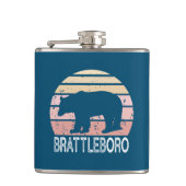 Brattleboro Vermont Retro Beer Heupfles (Voorkant)