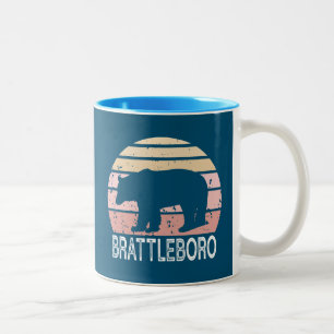 Brattleboro Vermont Retro Beer Tweekleurige Koffiemok