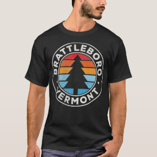 Brattleboro Vermont VT  grafische retro 70s T-shirt