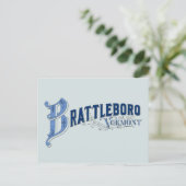 Brattleboro, Vermont, Windham Provincie 1896 Logo Briefkaart (Staand voorkant)