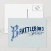 Brattleboro, Vermont, Windham Provincie 1896 Logo Briefkaart (Voorkant / Achterkant)