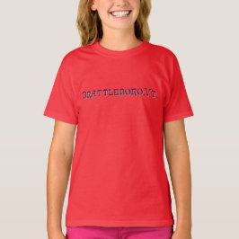 Brattleboro, VT 1886 Biologisch Logo T-shirt