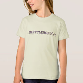 Brattleboro, VT 1886 Biologisch Logo T-shirt