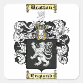 Bratton Vierkante Sticker (Voorkant)