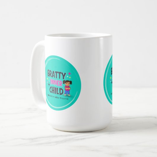 Bratty Inner Child Classic Mug, 11 oz Koffiemok (Voorkant links)