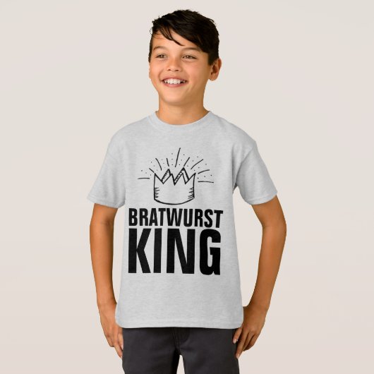 BRATWURST KING BOYS T-SHIRTS (Voorkant volledig)