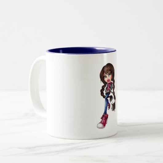 Bratz Coffee Mug Tweekleurige Koffiemok (Voorkant links)