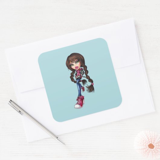 Bratz Vierkante Sticker (Envelop)