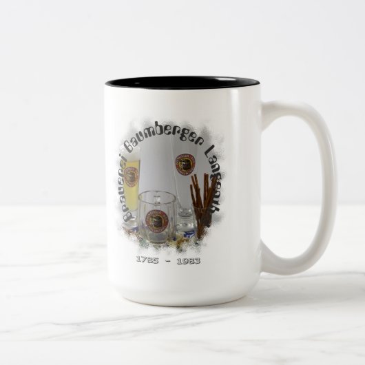 Brauerei Baumberger Langenthal Tweekleurige Koffiemok (Rechts)