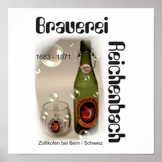 Brauerei Reichenbach Bern Poster (Voorkant)