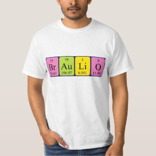 Braulio periodiek systeem naam shirt