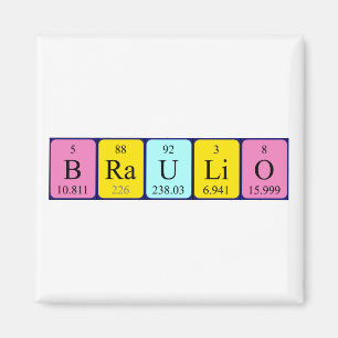 Braulio periodiek table name magnet