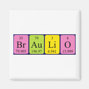 Braulio periodiek table name magnet