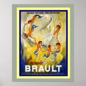 Brault Limonade French Ad Poster 16 x 20 (Voorkant)