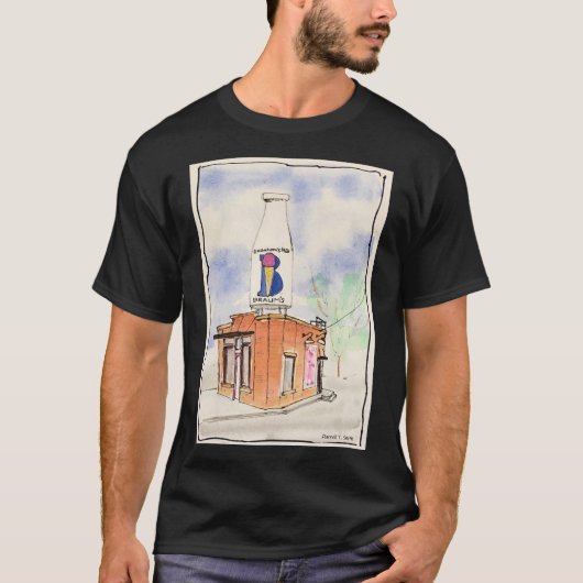 Braum's Milk Bottle Building in OKC T-shirt (Voorkant)