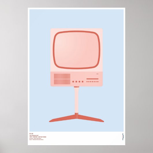 Braun FS 80 televisieset - Dieter Rams Poster (Voorkant)