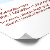 Braun FS 80 televisieset - Dieter Rams Poster (Hoek)