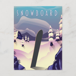 Brauneck Beieren, Duitsland Ski-poster Briefkaart