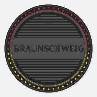 Braunschweig City Pride Embleem – Duitse identitei Ronde Sticker