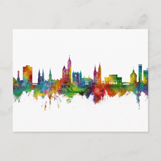 Braunschweig Duitsland Skyline Briefkaart (Voorkant)