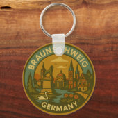 Braunschweig Duitsland Stadsbeeld Sleutelhanger (Voorkant)