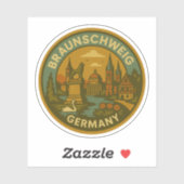 Braunschweig Duitsland Stadsbeeld Sticker (Vel)