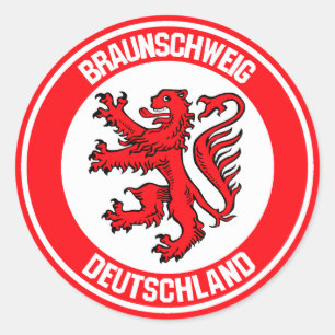 Braunschweig Round Emblem Ronde Sticker