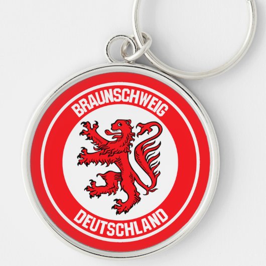 Braunschweig Round Emblem Sleutelhanger (Voorkant)
