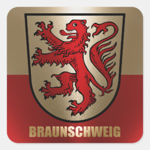 Braunschweig Vierkante Sticker