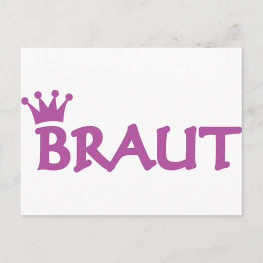 Braut pictogram briefkaart (Voorkant)