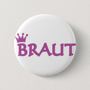 Braut pictogram ronde button 5,7 cm