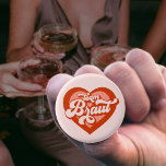 Braut und Team Braut Bachelorette Retro Hart Ronde Button 3,2 Cm<br><div class="desc">Braut und Team Braut Bachelorette Retro Hart Knop  Bruid To Be Bride's Maid Bride Tribe</div>
