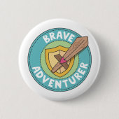 Brave Adventureer Ronde Button 5,7 Cm (Voorkant)