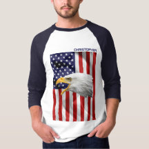 Brave American Eagle, de Amerikaanse vlag, patriot