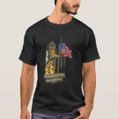 Brave American Firefighter Firefighter Day T-shirt (Voorkant)