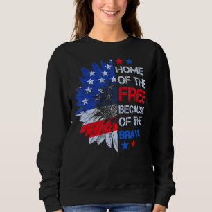 Brave American Flag Sunflower Patriotic 4t Trui