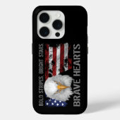 Brave American Hearts Hoesje-Mate iPhone Case (Achterkant)