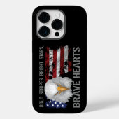Brave American Hearts Hoesje-Mate iPhone Case (Achterkant)