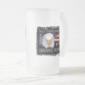 Brave American Hearts Matglas Bierpul (Voorkant rechts)
