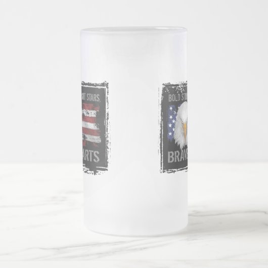 Brave American Hearts Matglas Bierpul (Center)