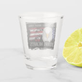 Brave American Hearts Shot Glas (Achterkant)