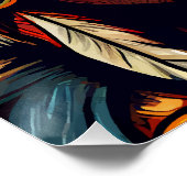 Brave and Bold: De Aztec Warrior Rises Perfect Poster (Hoek)