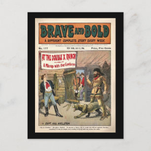 Brave and Bold Serial Western Comic Book- 1906 Briefkaart