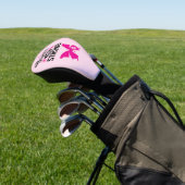 Brave and strong cancer awareness roze butterfly golfheadcover (Insitu)
