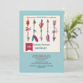 Brave Arrow-uitnodiging Kaart (Staand voorkant)