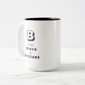 Brave B - Persoonlijke luxe lof mok (Voorkant links)