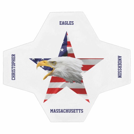 Brave Bald Eagle, de Amerikaanse vlag, Star Voetbal (Enkel)